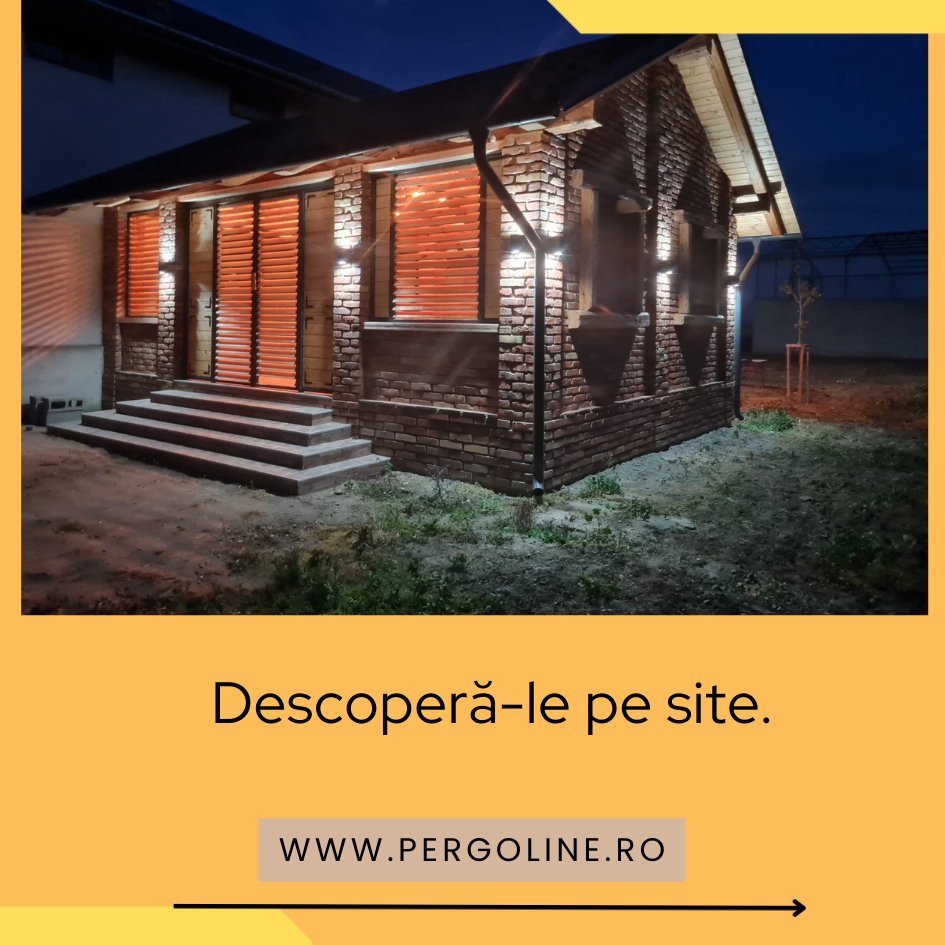 Terasă restaurant acoperită cu lamele orientabile